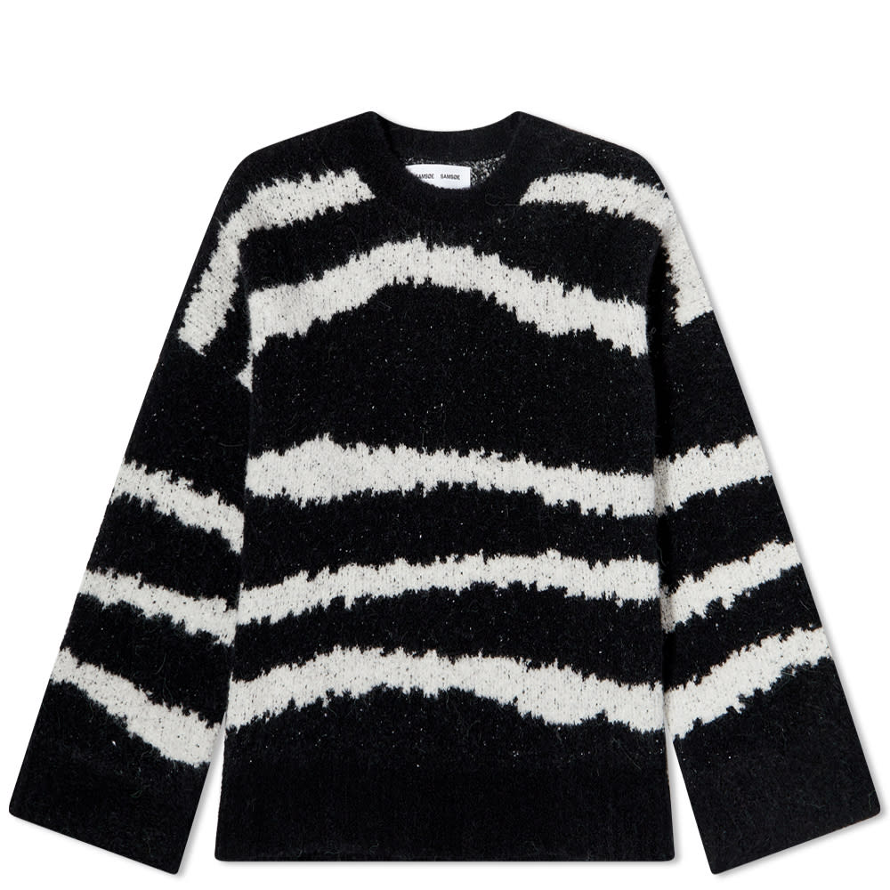 ニット クルー スウェット SAMSøE スウェットトレーナー レディース 【 SAMSøE SAMSøE MILA ZEBRA KNIT CREW SWEAT / 】 レディースファッション トップス