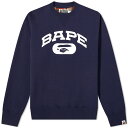 アベイシングエイプ クルー スウェット 赤 レッド スウェットトレーナー メンズ 【 A BATHING APE A BATHING APE BAPE CHECK CREW SWEAT / RED 】 メンズファッション トップス