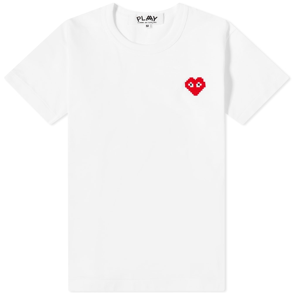 RfM\vC TVc F zCg GAR?ONS fB[X y COMME DES GAR?ONS PLAY COMME DES PLAY INVADER HEART T-SHIRT / WHITE z fB[Xt@bV gbvX Jbg\[