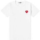 コムデギャルソンプレイ Tシャツ 白色 ホワイト GAR ONS レディース 【 COMME DES GAR ONS PLAY COMME DES PLAY INVADER HEART T-SHIRT / WHITE 】 レディースファッション トップス カットソー