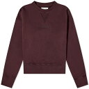 メゾンマルジェラ ロゴ クルー スウェット ワイン色 バーガンディー レディース 【 MAISON MARGIELA MAISON MARGIELA LOGO CREW NECK SWEAT / BURGUNDY 】 レディースファッション トップス トレーナー