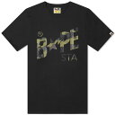 アベイシングエイプ カモ柄 ロゴ Tシャツ 黒色 ブラック 緑 グリーン メンズ 【 A BATHING APE A BATHING APE 1ST CAMO BAPE STA LOGO T-SHIRT / BLACK X GREEN 】 メンズファッション トップス カットソー