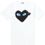 ǥ륽ץ쥤  T  ۥ磻  ֥å GAR?ONS &ǥ  COMME DES GAR?ONS PLAY COMME DES PLAY DOUBLE HEART LOGO T-SHIRT / WHITE &BLACK  ǥեå ȥåץ