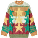 パームエンジェルス エンゼルス スターズ ベージュ 黄色 イエロー & レディース 【 YELLOW PALM ANGELS STARS KNITTED JUMPER BEIGE 】