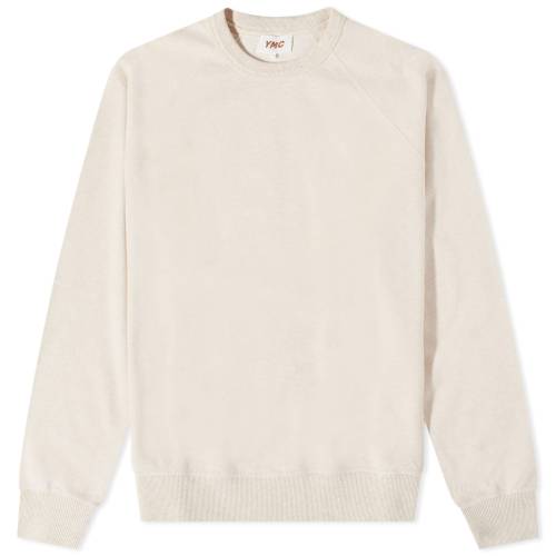 ワイエムシー クルー スウェット スウェットトレーナー メンズ 【 YMC SHRANK CREW SWEAT / ECRU MARL 】 メンズファッション トップス