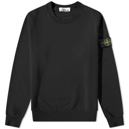 ストーンアイランド クルー スウェット 黒色 ブラック メンズ 【 STONE ISLAND STONE ISLAND GARMENT DYED CREW NECK SWEAT / BLACK 】 メンズファッション トップス トレーナー