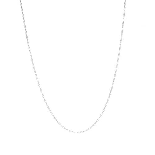 サンローラン ネックレス メンズ 【 SAINT LAURENT LONG RECTANGLE CHAIN NECKLACE ARGENT OXYDE 】