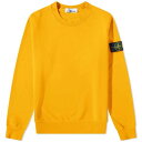 ストーンアイランド クルー スウェット 橙 オレンジ メンズ 【 STONE ISLAND STONE ISLAND GARMENT DYED CREW NECK SWEAT / ORANGE 】 メンズファッション トップス トレーナー