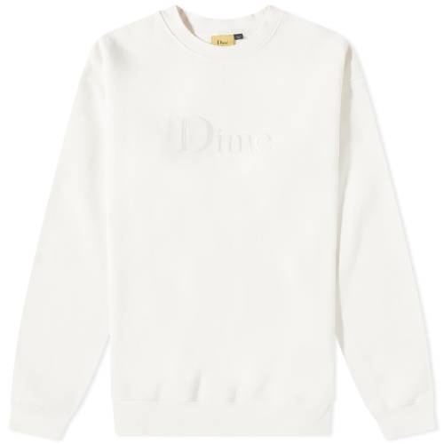 クラシック ロゴ クルー スウェット スウェットトレーナー メンズ 【 DIME CLASSIC LOGO CREW SWEAT / RICE 】 メンズファッション トップス