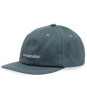 アンドワンダー キャップ キャップ 帽子 緑 グリーン メンズ 【 GREEN AND WANDER COTTON TWILL CAP 】