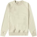 クルー スウェット アイボリー ベージュ スウェットトレーナー & メンズ 【 AURALEE SOFT CREW SWEAT / IVORY & BEIGE 】 メンズファッション トップス