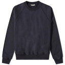 クルー スウェット 黒色 ブラック スウェットトレーナー メンズ 【 AURALEE SOFT CREW SWEAT / INK BLACK 】 メンズファッション トップス