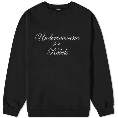 レベルス クルー スウェット 黒色 ブラック スウェットトレーナー メンズ 【 UNDERCOVERISM REBELS CREW SWEAT / BLACK 】 メンズファッション トップス