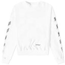 オフホワイト クルー スウェット 白色 ホワイト メンズ 【 OFF-WHITE SCRIBBLE DIAG BOXY CREW NECK SWEAT / WHITE 】 メンズファッション トップス トレーナー