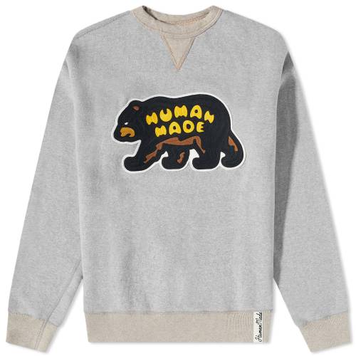 ヒューマンメイド クルー スウェット 灰色 グレー メンズ 【 HUMAN MADE HUMAN MADE BEAR CREW NECK SWEAT / GREY 】 メンズファッション トップス トレーナー