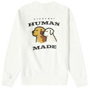 ヒューマンメイド クルー スウェット 白色 ホワイト スウェットトレーナー メンズ 【 SWEAT HUMAN MADE DOGS WHITE 】
