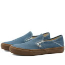 ヴァンズ バンズ スリッポン 青色 ブルー スニーカー メンズ 【 VANS UA SLIP-ON VR3 SF KICKDOWN / CAPTAINS BLUE 】