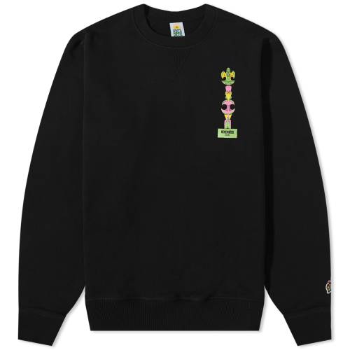 クルー スウェット 黒色 ブラック END. スウェットトレーナー メンズ 【 HIKERDELIC X BELSKY CREW SWEAT / BLACK 】 メンズファッション トップス