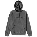 【★Fashion THE SALE★1/14迄】カーハート ダブリューアイピー フード付 スウェット 黒色 ブラック メンズ 【 CARHARTT WIP CARHARTT WIP HOODED DUSTER SWEAT / BLACK 】 メンズファッション トップス トレーナー