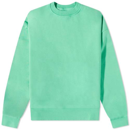 カラフル スタンダード スタンダード クルー スウェット スプリング 緑 グリーン スウェットトレーナー メンズ 【 COLORFUL STANDARD COLORFUL STANDARD ORGANIC OVERSIZED CREW SWEAT / SPRING GREEN 】 メンズファ