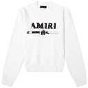 A~ S N[ XEFbg F zCg XEFbgg[i[ fB[X y AMIRI APPLIQUE LOGO CREW SWEAT / WHITE z fB[Xt@bV gbvX