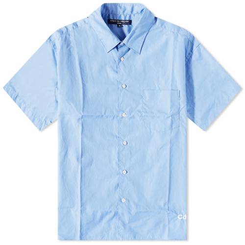 コムデギャルソン オム スリーブ ロゴ 青色 ブルー GARçONS 半袖 メンズ 【 COMME DES GARçONS HOMME COMME DES HOMME SHORT SLEEVE LOGO HEM SHIRT / BLUE 】 メンズファッション トップス