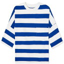 Tシャツ 青色 ブルー ストライプ L.F. レディース 【 L.F. MARKEY MARKEY WINSTON T-SHIRT / BLUE STRIPE 】 レディースファッション トップス カットソー