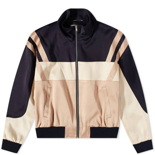 サンローラン トラック ジャケット ベージュ トラックジャケット メンズ 【 SAINT LAURENT SAINT LAURENT PANELED TRACK JACKET / BEIGE 】 メンズファッション トップス