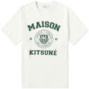 メゾンキツネ Tシャツ オフホワイト メンズ 【 MAISON KITSUNE MAISON KITSUNE VARSITY COMFORT T-SHIRT / OFF-WHITE 】 メンズファッション トップス カットソー