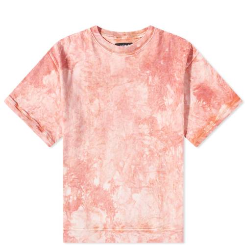 スリーブ クルー スウェット ネクタイ ピンク 半袖 スウェットトレーナー & メンズ 【 MONITALY SHORT SLEEVE CREW SWEAT / TIE DYE PINK & MINERAL 】 メンズファッション トップス