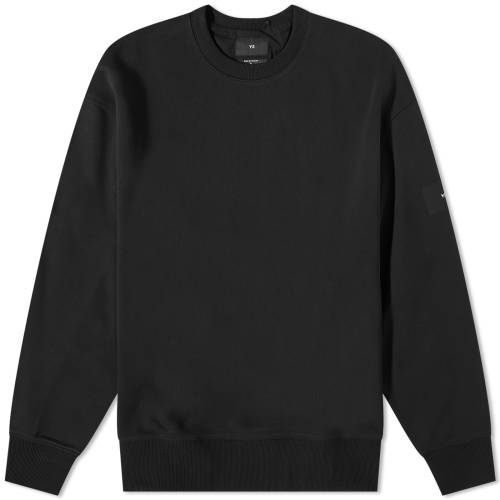 アディダス ワイスリー コア ロゴ クルー スウェット 黒色 ブラック スウェットトレーナー メンズ 【 Y-3 CORE LOGO CREW SWEAT / BLACK 】 メンズファッション トップス