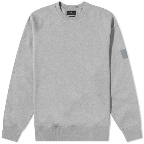 アディダス ワイスリー コア ロゴ クルー スウェット 灰色 グレー ヘザー スウェットトレーナー メンズ 【 Y-3 CORE LOGO CREW SWEAT / MEDIUM GREY HEATHER 】 メンズファッション トップス