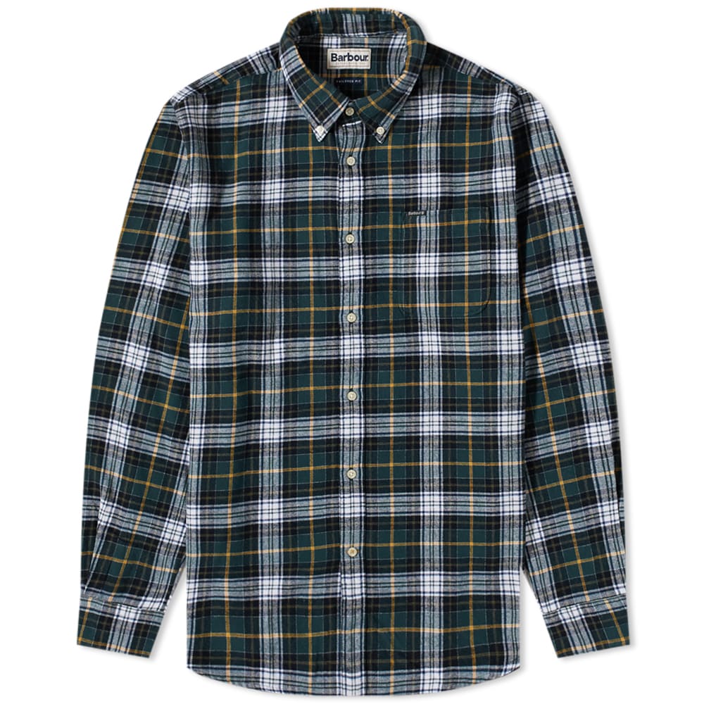 バブアー 緑 グリーン テーラードシャツ メンズ 【 BARBOUR ALDERTON TAILORED SHIRT / GREEN 】 メンズファッション トップス