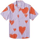 オベイ メンズ 【 OBEY LOVELESS VACATION SHIRT / DIGITAL LAVENDER MULTI 】 メンズファッション トップス