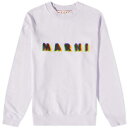 マルニ ロゴ クルー スウェットシャツ トレーナー メンズ 【 MARNI LOGO CREW NECK SWEATSHIRT / DAHLIA 】 メンズファッション トップス