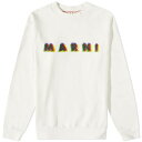 マルニ ロゴ クルー スウェットシャツ トレーナー 白色 ホワイト メンズ 【 MARNI LOGO CREW NECK SWEATSHIRT / STONE WHITE 】 メンズファッション トップス