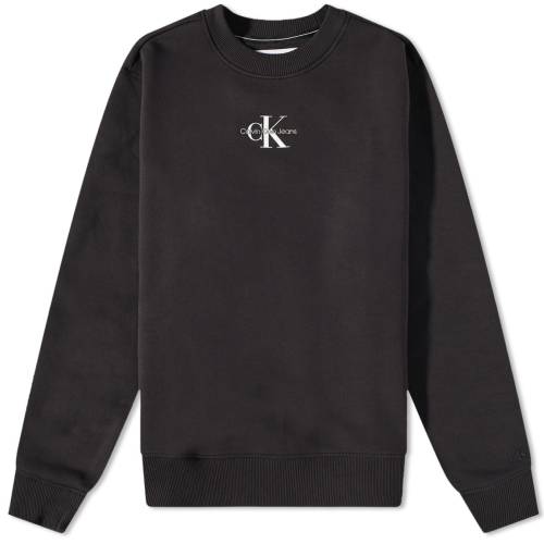 カルバンクライン クルー スウェット 黒色 ブラック スウェットトレーナー メンズ 【 CALVIN KLEIN CALVIN KLEIN MONOLOGO CREW SWEAT / CK BLACK 】 メンズファッション トップス