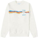 カサブランカ クルー スウェット オフホワイト スウェットトレーナー メンズ 【 CASABLANCA MIND VABRATIONS CREW SWEAT / OFF-WHITE 】 メンズファッション トップス