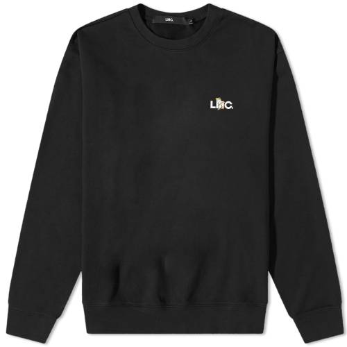 クルー スウェット 黒色 ブラック スウェットトレーナー メンズ 【 LMC FROG CREW SWEAT / BLACK 】 メンズファッション トップス