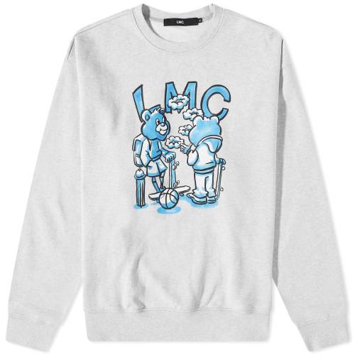 クルー スウェット ヘザー 灰色 グレー スウェットトレーナー メンズ 【 LMC YH WINNER CREW SWEAT / HEATHER GREY 】 メンズファッション トップス