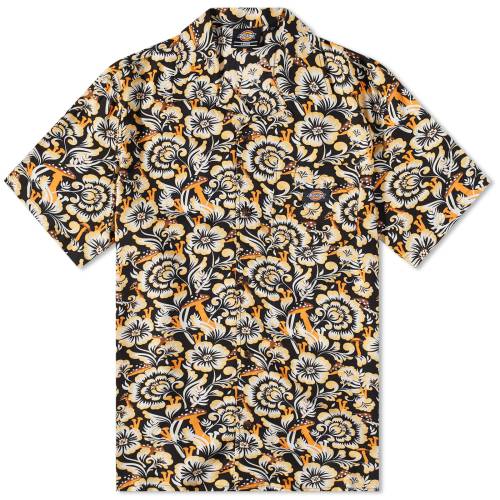 fBbL[Y  IW Y y DICKIES ROSEBURG VACATION SHIRT / ORANGE FLORAL z Yt@bV gbvX