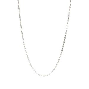 サンローラン ネックレス 銀色 シルバー メンズ 【 SILVER SAINT LAURENT RECTANGULAR SHORT CHAIN NECKLACE 】