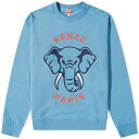 エレファント クラシック クルー スウェット シアン スウェットトレーナー メンズ 【 KENZO PARIS KENZO ELEPHANT CLASSIC CREW SWEAT / CYAN 】 メンズファッション トップス