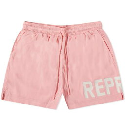 ピンク メンズ 【 REPRESENT SWIM SHORT / PINK 】 メンズファッション 水着