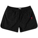 A~Ep F ubN Y y AMI PARIS AMI SMALL HEART SWIM SHORT / BLACK z Yt@bV 