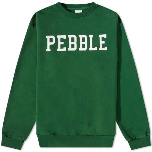 ゴルフ クルー スウェット フォレスト スウェットトレーナー メンズ 【 QUIET GOLF QUIET GOLF PEBBLE CREW SWEAT / FOREST 】 メンズファッション トップス