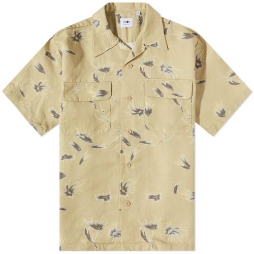 m[iVieBgD[TEUZu I[u Y y NN07 DANIEL FLORAL VACATION SHIRT / PALE OLIVE z Yt@bV gbvX