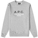 アー・ペー・セー ロゴ クルー スウェット 灰色 グレー A.P.C. スウェットトレーナー メンズ 【 MADAME LOGO CREW SWEAT / HEATHERED GREY 】 メンズファッション トップス