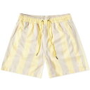 XgCv V[c n[tpc F CG[ J[L  & Y y FORET AWAY STRIPE SWIM SHORTS / DUSTY YELLOW & KHAKI z Yt@bV