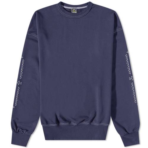 クルー スウェット 紺色 ネイビー スウェットトレーナー メンズ 【 FRIZMWORKS NAVAJO NEEDLEWORK CREW SWEAT / NAVY 】 メンズファッション トップス